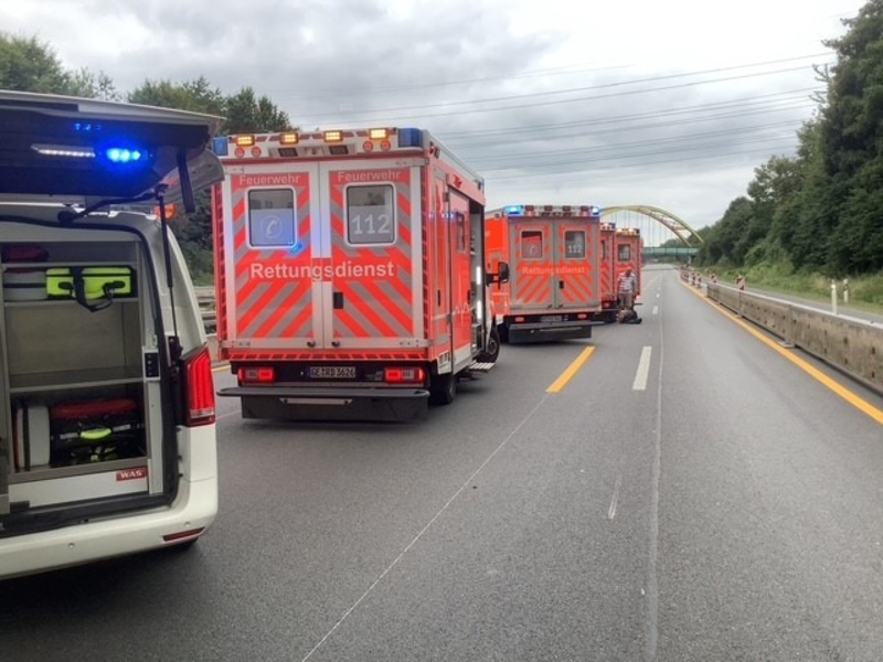 FW-GE: Verkehrsunfall auf BAB2 - Foto: presseportal.de