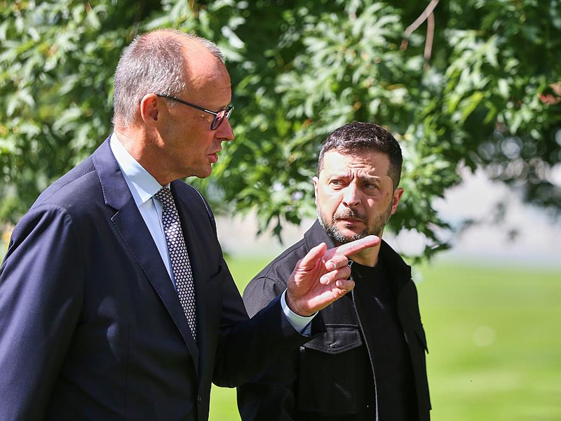 Friedrich Merz und Wolodymyr Selenskyj am 13.08.2025 - Foto: über dts Nachrichtenagentur