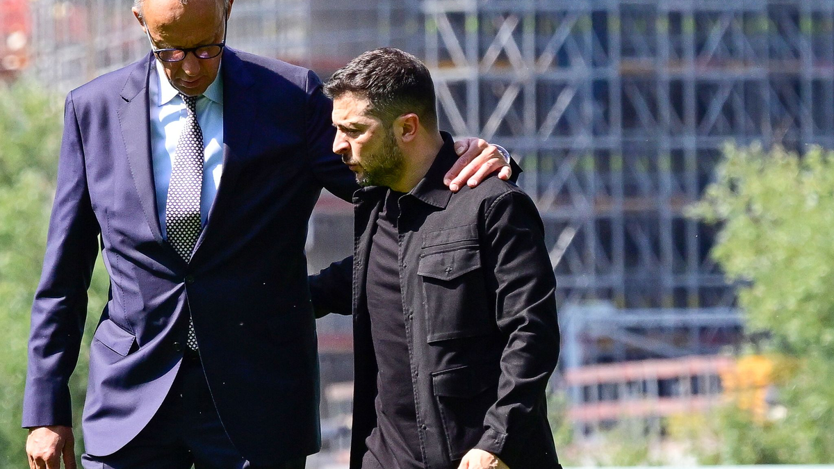 Kanzler Merz wird den ukrainischen Präsidenten Selenskyj zu dessen Gespräch mit US-Präsident Trump begleiten. (Archivbild) - Foto: John Macdougall/AFP Pool/dpa