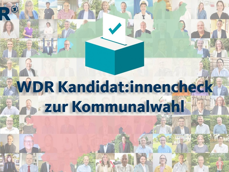 Jetzt Online: WDR-Kandidat:innencheck zur Kommunalwahl 2025 - Foto: presseportal.de