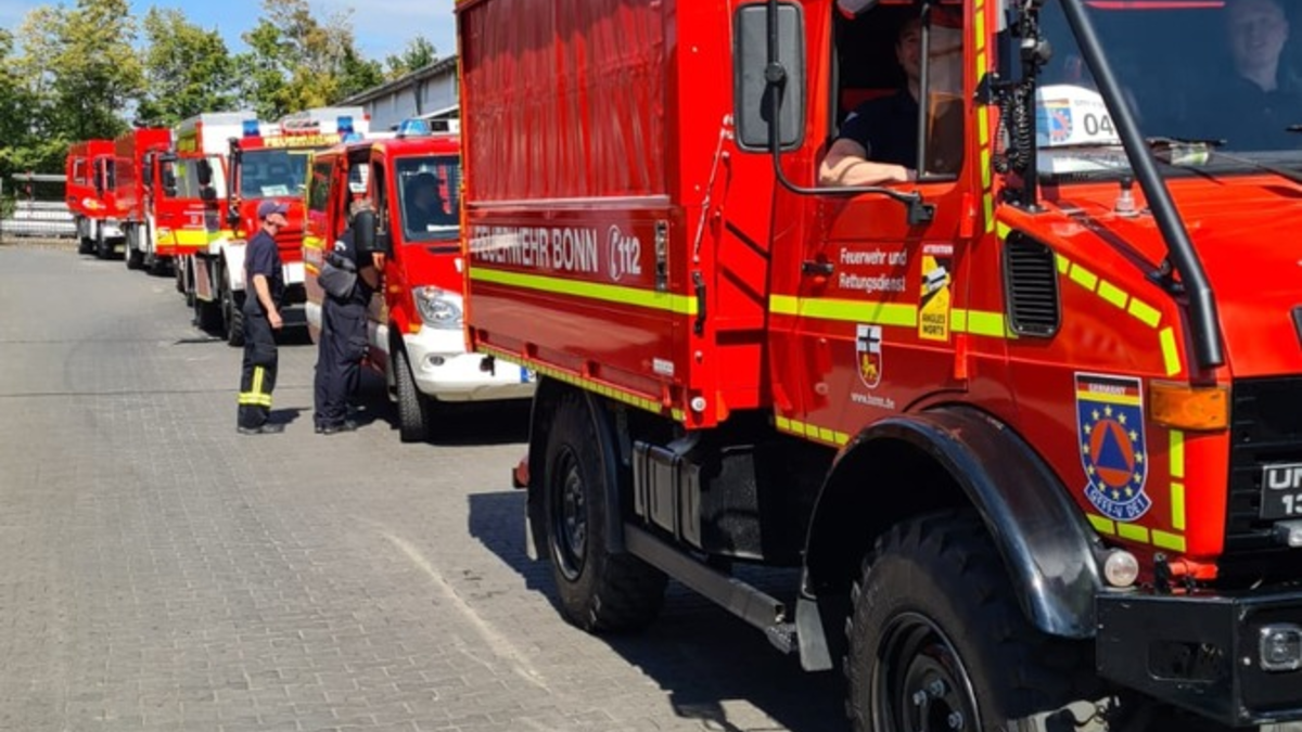 FW-BN: Feuerwehren aus Bonn, Düsseldorf, Leverkusen, Königswinter und Ratingen auf dem Weg zu Waldbrandeinsatz in Spanien - Foto: presseportal.de