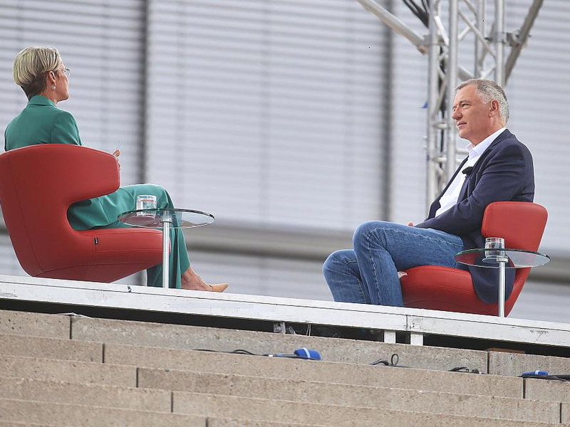 ARD-Sommerinterview mit Jan van Aken am 17.08.2025 - Foto: über dts Nachrichtenagentur