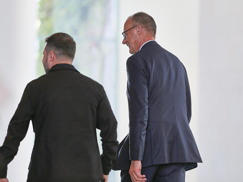 Wolodymyr Selenskyj und Friedrich Merz am 13.08.2025 - Foto: über dts Nachrichtenagentur
