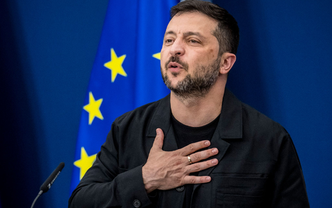 Selenskyj will Sicherheitsgarantien nach Nato-Vorbild.  - Foto: Wiktor Dabkowski/ZUMA Press Wire/dpa