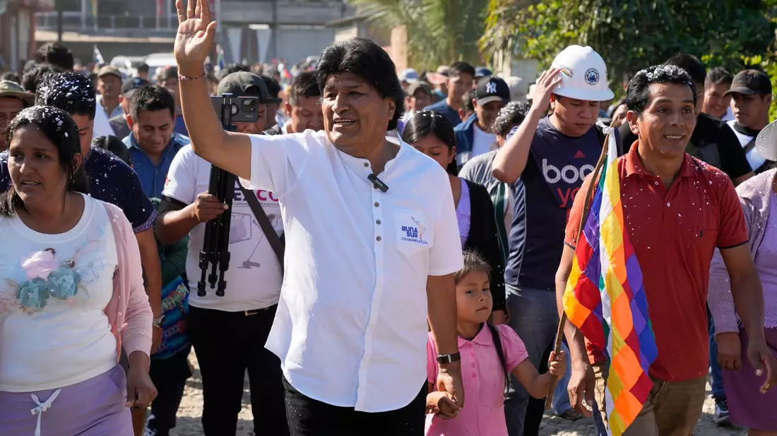 Ex-Präsident Evo Morales durfte wegen der verfassungsrechtlichen Amtszeitbegrenzung nicht mehr antreten. - Bild: Jorge Saenz/AP/dpa