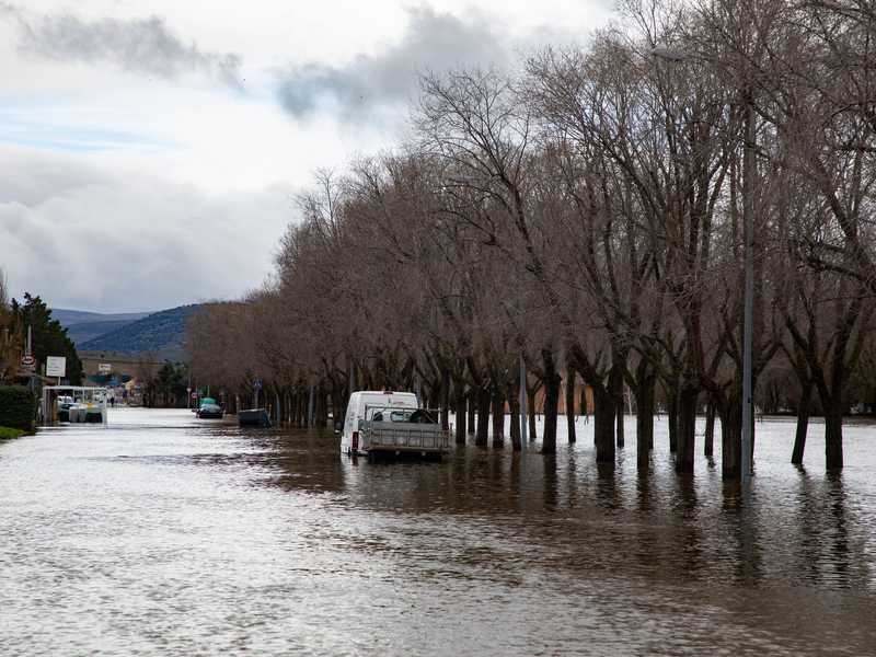 Wissenschaftler des Potsdam-Instituts für Klimafolgenforschung (PIK) haben Überschwemmungen in Europa, wie hier in Spanien, untersucht. (Archivbild) - Foto: Rafael Bastante/EUROPA PRESS/dpa