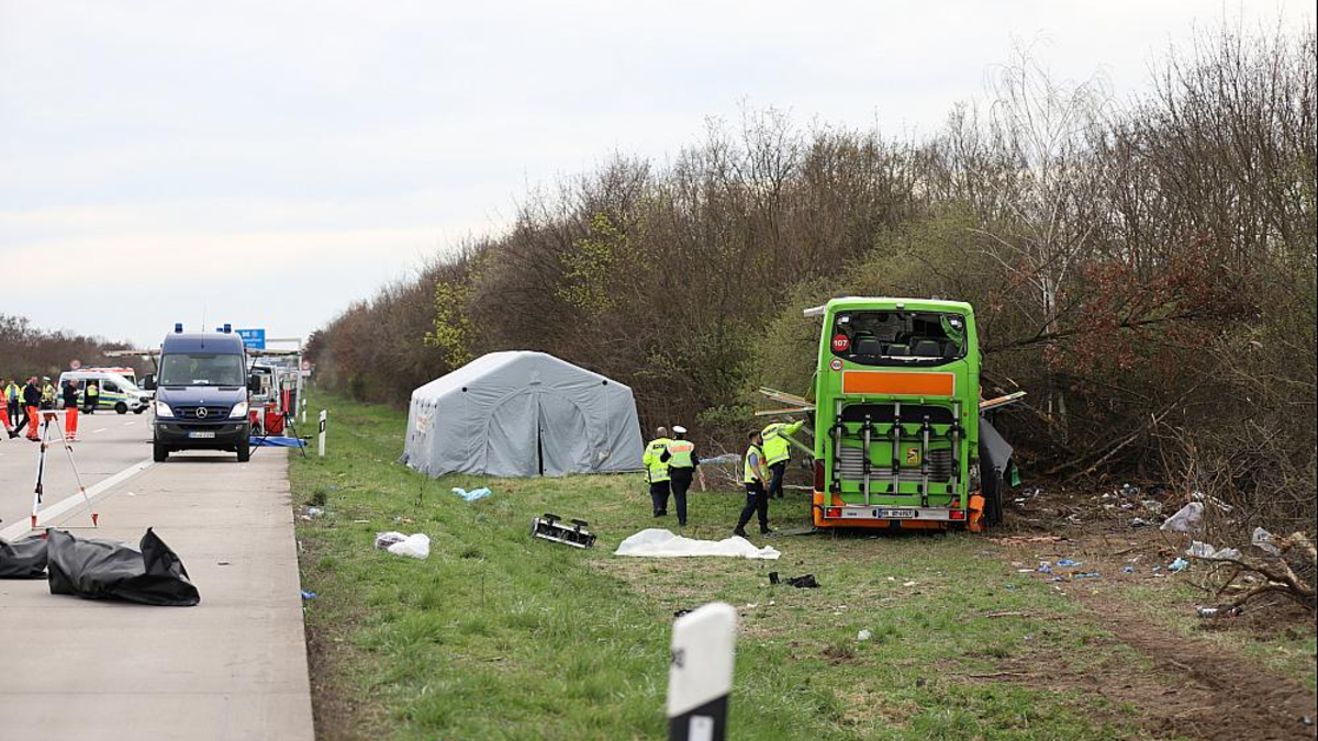 Unfall auf der A 9 bei Leipzig am 27.03.2024 - Foto: über dts Nachrichtenagentur
