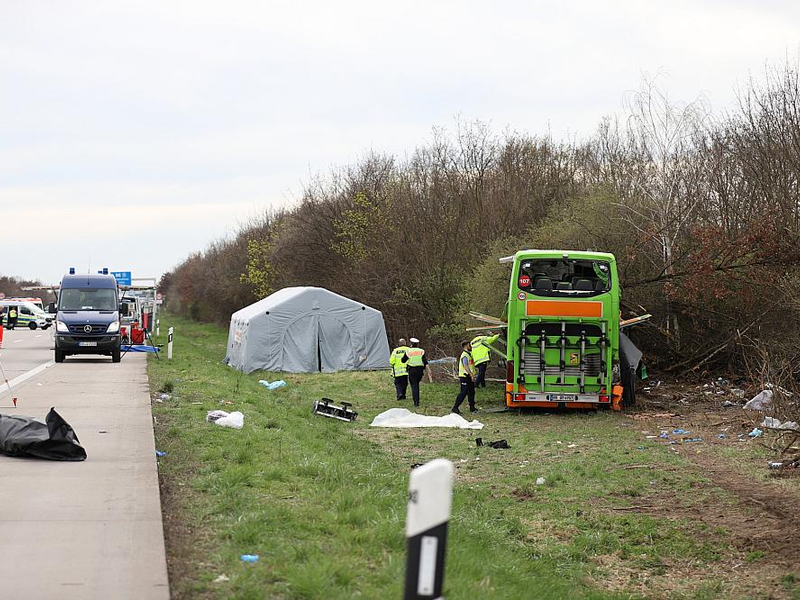 Unfall auf der A 9 bei Leipzig am 27.03.2024 - Foto: über dts Nachrichtenagentur