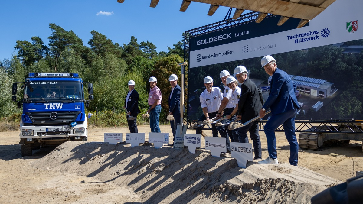 THW NRW: Spatenstich für THW-Neubau in Haltern am See - Foto: presseportal.de