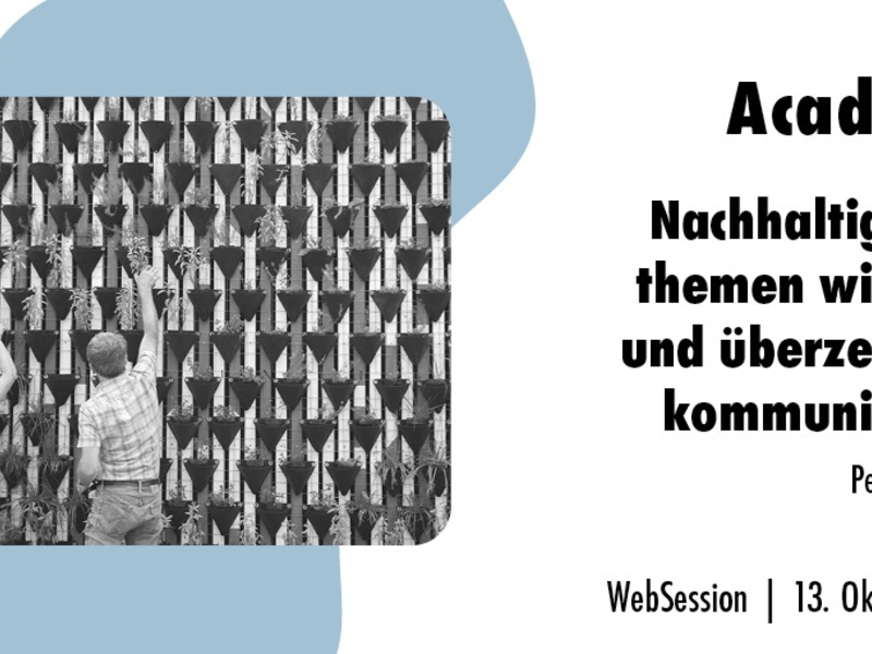 Nachhaltigkeitsthemen wirksam und überzeugend kommunizieren / Ein Online-Seminar der news aktuell Academy - Foto: presseportal.de