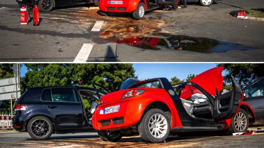 FW Ense: Verkehrsunfall -MANV 1- B516 Bittinger Haarweg - Bild: presseportal.de
