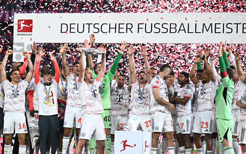 Wieder der große Titelfavorit: Der deutsche Fußball-Meister FC Bayern München. - Foto: Tom Weller/dpa Wieder der große Titelfavorit: Der deutsche Fußball-Meister FC Bayern München. - Foto: Tom Weller/dpa