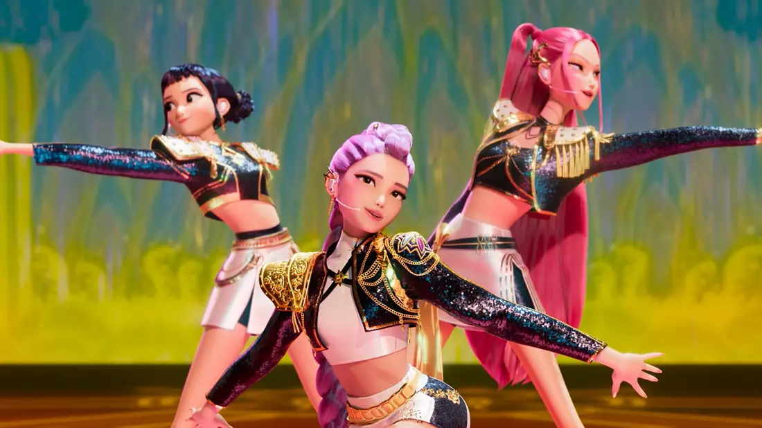 Im Netflix-Hit «KPop Demon Hunters» geht es um die Band Huntrix - hier von links nach rechts: Zoey, Rumi und Mira. - Bild: -/Netflix/dpa