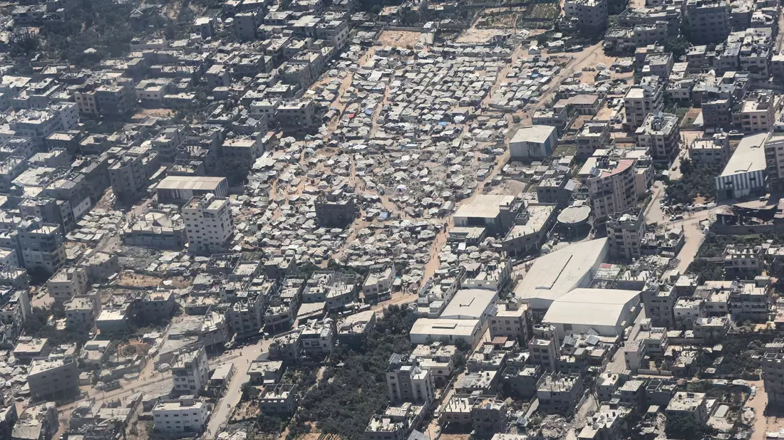 Zeltlager in der Stadt Gaza. (Archivbild) - Bild: Raad Adayleh/AP/dpa
