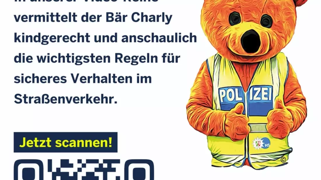 POL-HS: Verkehrserziehung mit Charly dem Bären - Bild: presseportal.de