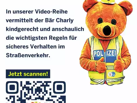 POL-HS: Verkehrserziehung mit Charly dem Bären - Foto: presseportal.de