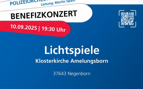 POL-HM: Benefizkonzert des Polizeiorchesters in der Klosterkirche Amelungsborn - Foto: presseportal.de POL-HM: Benefizkonzert des Polizeiorchesters in der Klosterkirche Amelungsborn - Foto: presseportal.de