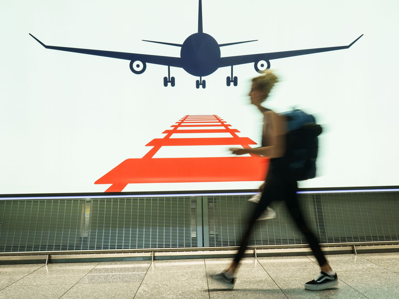 Am Frankfurter Flughafen arbeiten Bahn und Airlines auch zusammen. (Symbolbild) - Foto: Frank Rumpenhorst/dpa