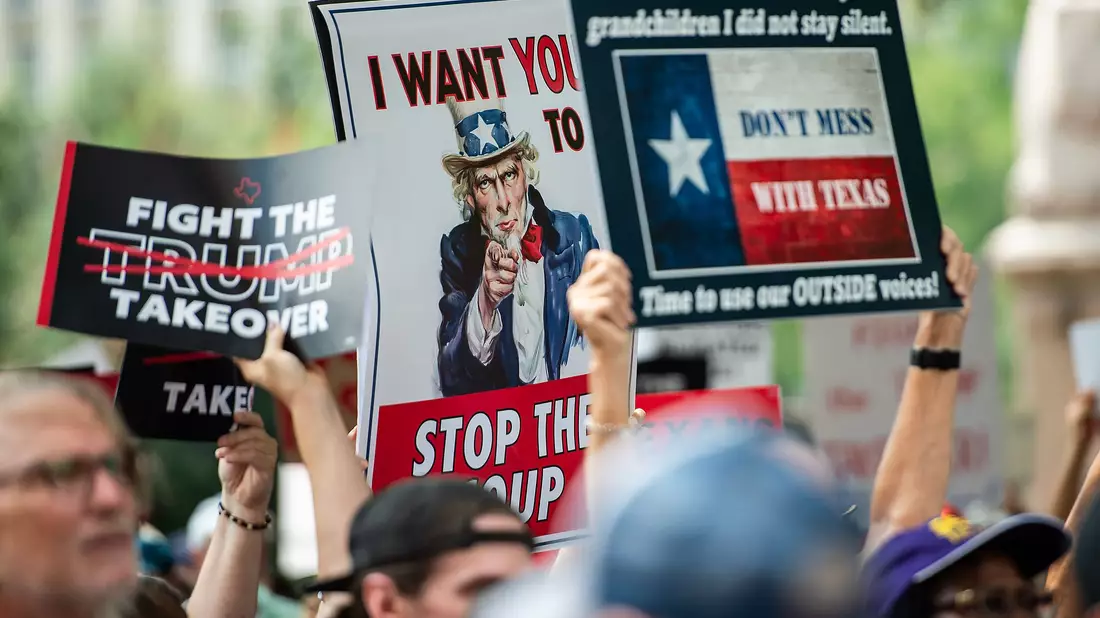 Gegen die Maßnahme der Republikaner regte sich in Austin Protest. (Archiv) - Bild: Mario Cantu/CSM via ZUMA Press Wire/dpa