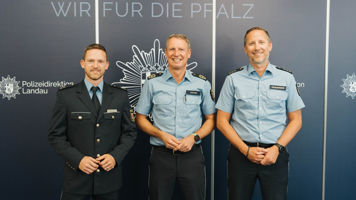 POL-PPRP: Wechsel in der Leitung der Polizeiinspektion Ludwigshafen 1 - Foto: presseportal.de