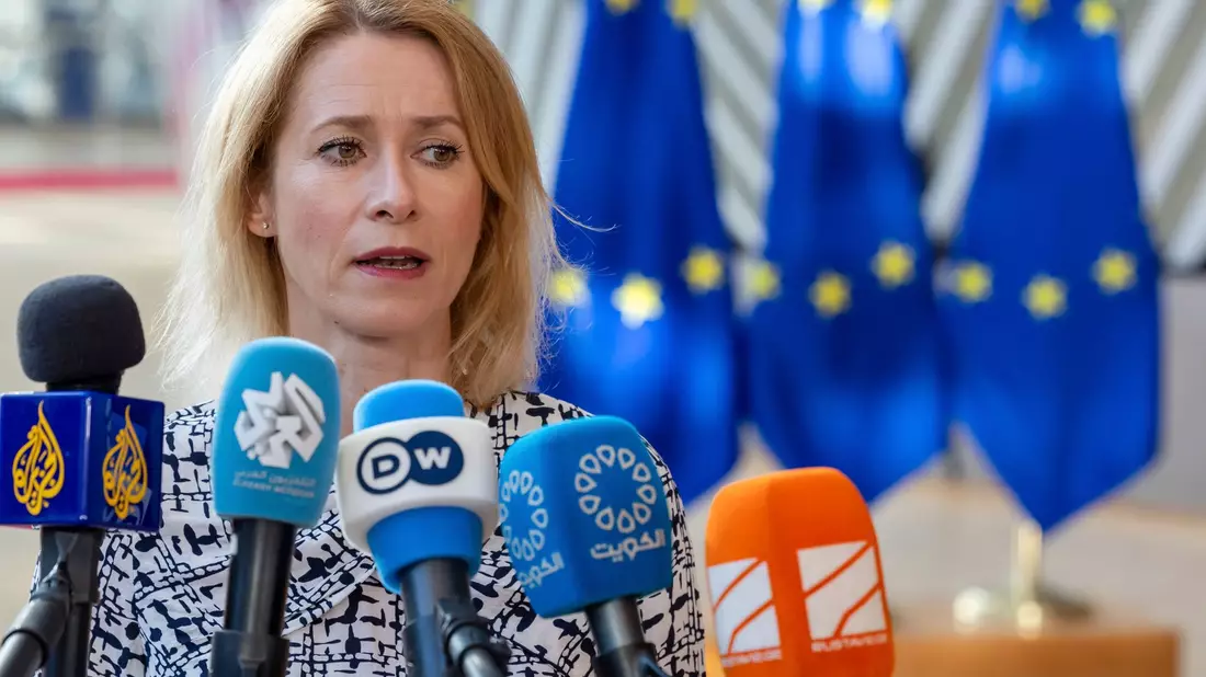 Die EU-Außenbeauftragte Kallas glaubt, Putin sei nicht an Gesprächen interessiert. (Archivbild) - Bild: Geert Vanden Wijngaert/AP/dpa