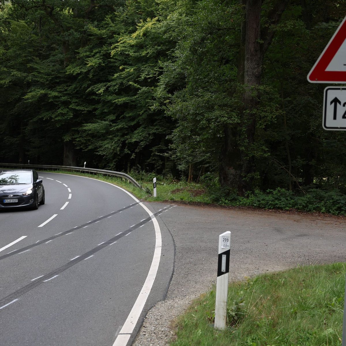 Der 32-jährige Fahrer, ein 31-jähriger Mitfahrer und zwei Mitfahrerinnen im Alter von 32 und 30 Jahren starben noch am Unfallort. - Foto: Stefan Rampfel/dpa