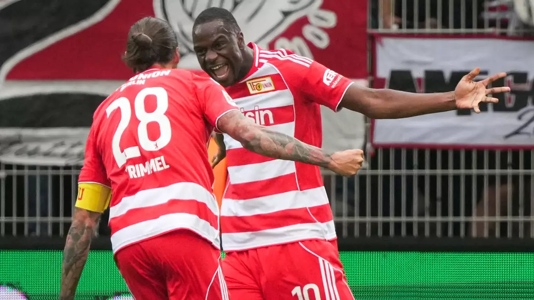 Sofort zur Stelle: Union Berlins Neuzugang Ilyas Ansah. - Bild: Soeren Stache/dpa