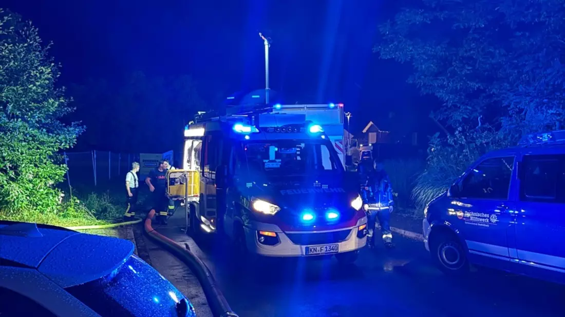 FW Stockach: Unwettereinsatz in Moos - Bild: presseportal.de