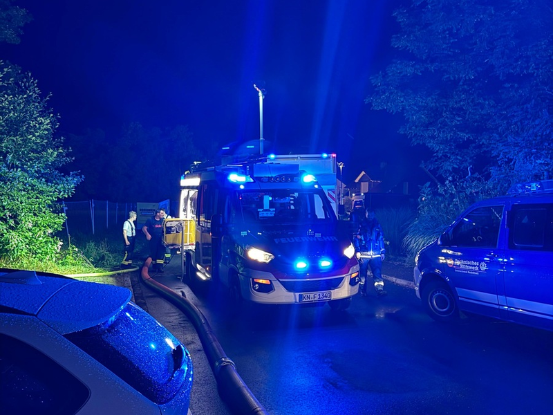 FW Stockach: Unwettereinsatz in Moos - Foto: presseportal.de