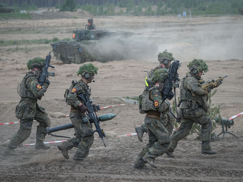 Abschluss der Nato-Übung Quadriga 2024 - Foto: Kay Nietfeld/dpa