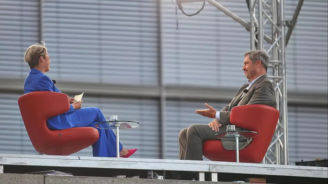 Markus Söder im ARD-Sommerinterview am 24.08.2025 - Bild: über dts Nachrichtenagentur