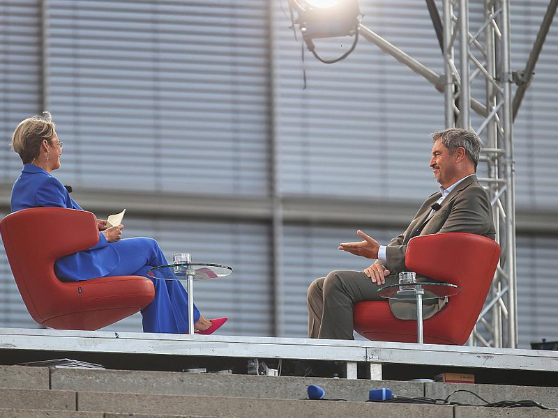 Markus Söder im ARD-Sommerinterview am 24.08.2025 - Foto: über dts Nachrichtenagentur