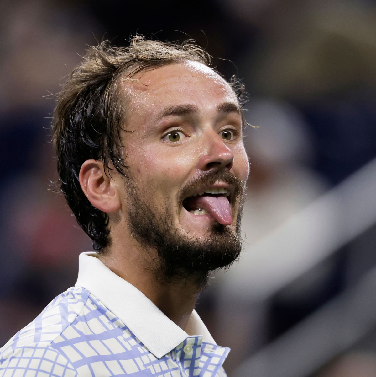 Tennisprofi Medwedew entlud bei den US Open seinen ganzen Frust. - Foto: Adam Hunger/AP/dpa