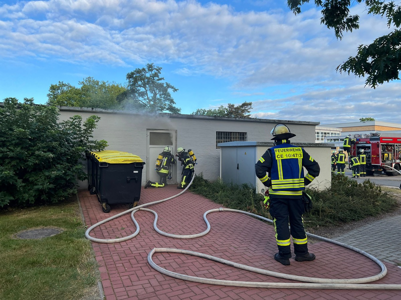 FW Celle: Feuer in einer Abstellraum - Foto: presseportal.de