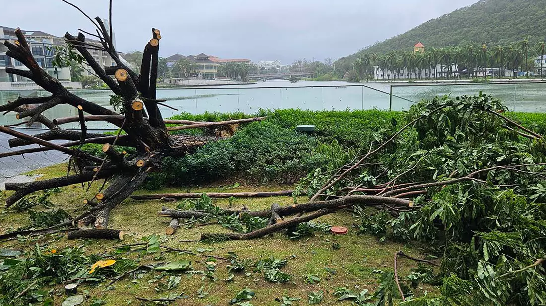 Auf Hainan wurden vorsorglich 20.000 Menschen in Sicherheit gebracht. - Bild: -/TASS via ZUMA Press/dpa