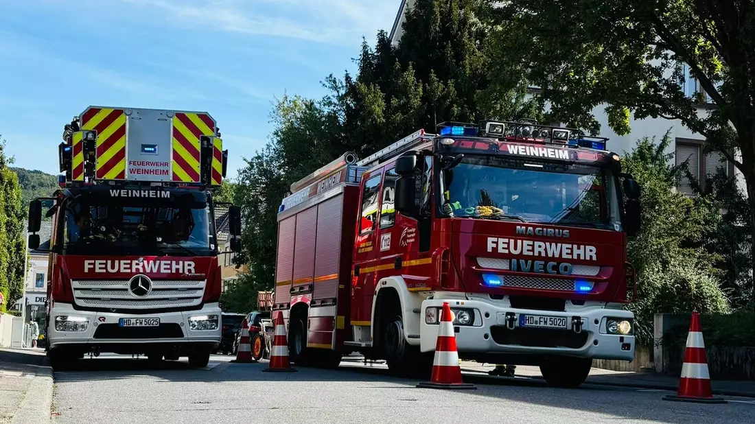 FW Weinheim: Drei Einsätze am Montag für die Weinheimer Feuerwehr - Bild: presseportal.de