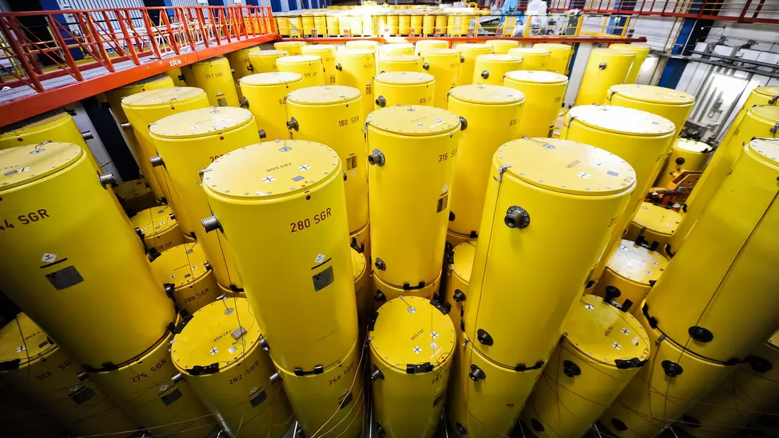 Um diesen Atommüll geht es. Er soll von Jülich ins 170 Kilometer entfernte Ahaus transportiert werden. (Archivbild) - Bild: Andreas Endermann/dpa