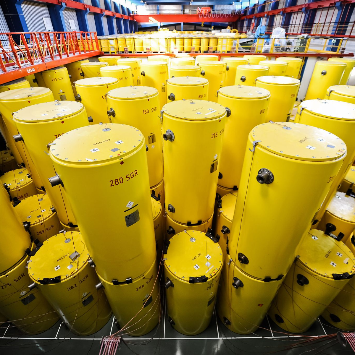 Um diesen Atommüll geht es. Er soll von Jülich ins 170 Kilometer entfernte Ahaus transportiert werden. (Archivbild) - Foto: Andreas Endermann/dpa