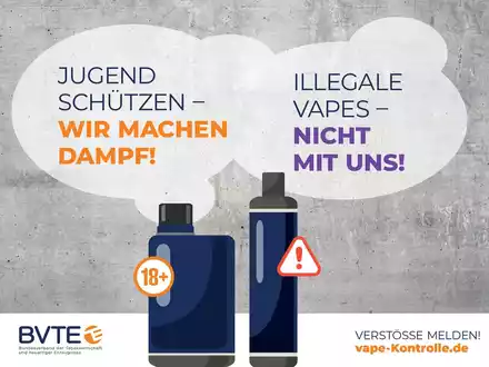 Illegale Vapes fluten den Markt - BVTE fordert schärfere Maßnahmen und bundesweites Meldeportal - Foto: presseportal.de