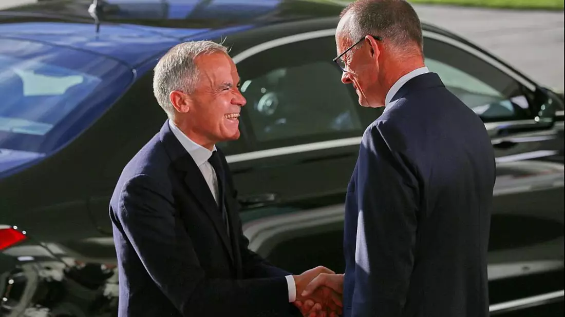 Mark Carney und Friedrich Merz am 26.08.2025 - Bild: über dts Nachrichtenagentur