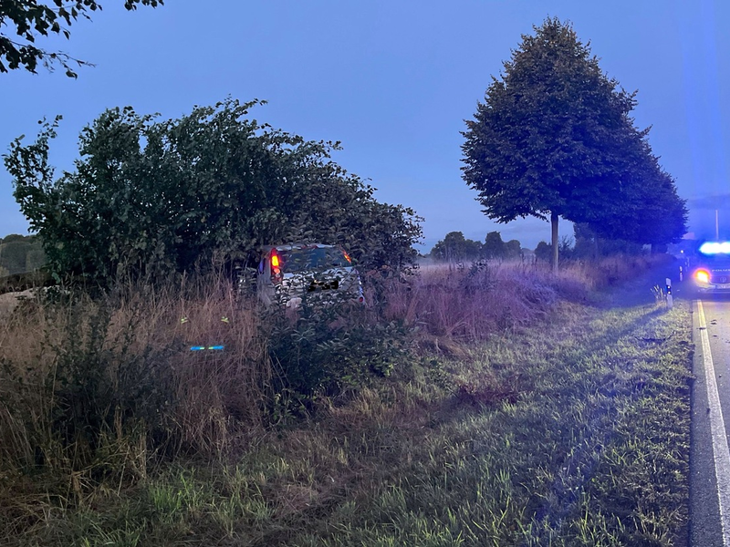 POL-MI: Autofahrer kracht gegen Baum - Foto: presseportal.de
