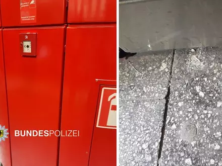 Bundespolizeidirektion München: Missbrauch von Nothilfeeinrichtungen Feuermelder nicht zum Flaschenöffnen da! - Foto: presseportal.de