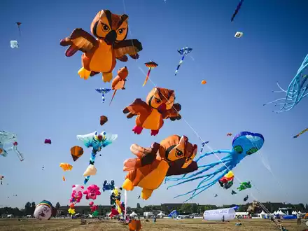 12. Stadt und Land-Festival der Riesendrachen auf dem Tempelhofer Feld - Foto: presseportal.de