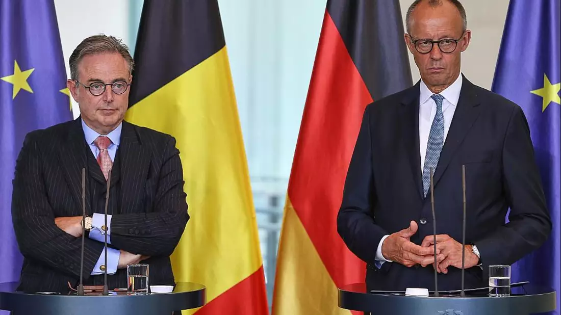 Bart De Wever und Friedrich Merz am 26.08.2025 - Bild: über dts Nachrichtenagentur