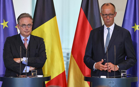 Bart De Wever und Friedrich Merz am 26.08.2025 - Foto: über dts Nachrichtenagentur