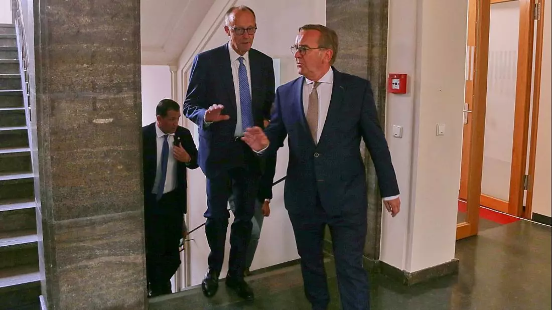 Friedrich Merz und Boris Pistorius am 27.08.2025 - Bild: über dts Nachrichtenagentur