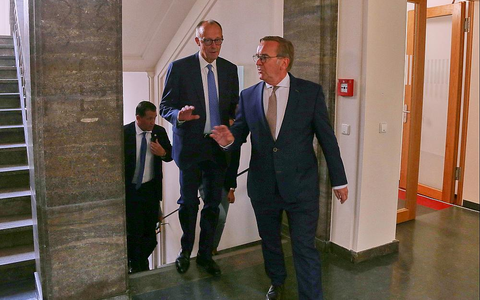 Friedrich Merz und Boris Pistorius am 27.08.2025 - Foto: über dts Nachrichtenagentur