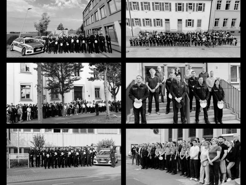 POL-PPRP: Schweigeminute für unseren in Völklingen getöteten Kollegen - Foto: presseportal.de