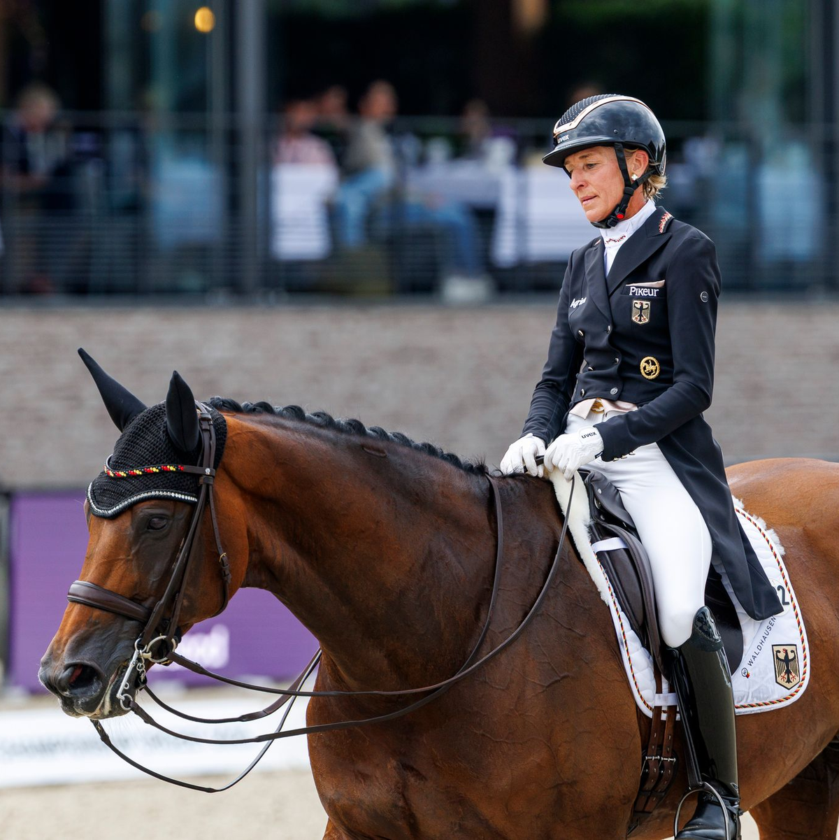 Ingrid Klimke zeigte bei der EM keinen guten Auftritt. - Foto: Stefan Lafrentz/dpa