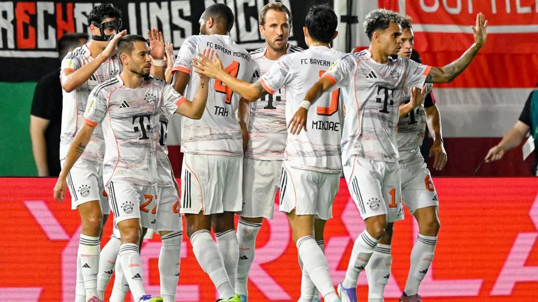 Die Bayern vergaben beim Sieg in Wiesbaden einige gute Chancen. - Bild: Uwe Anspach/dpa